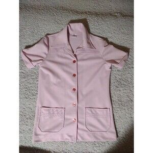 Miss Mickey Sportswear Women’s Sz 12 Vintage Magenta Short Sleeve Button Down